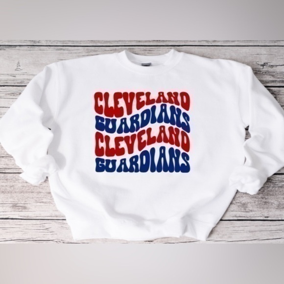 Cleveland Guardians Wavy Crewneck - Picture 1 of 5